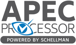 Logotipo APEC Processor Powered by Schellman