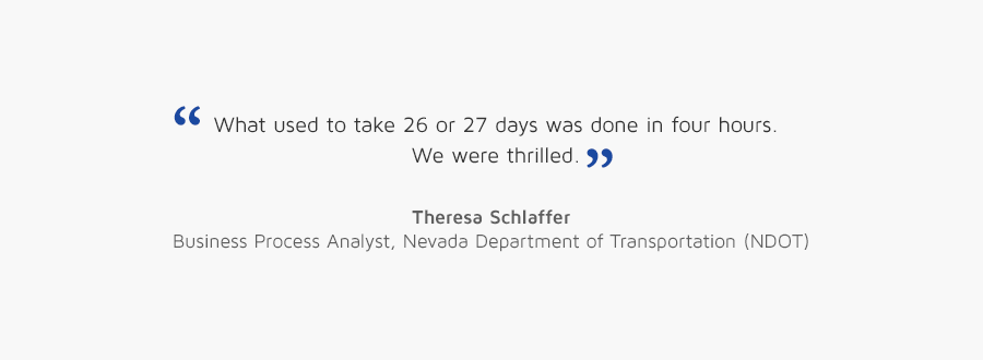 Theresa Schlaffer, analyste des activités, ministère des transports du Nevada